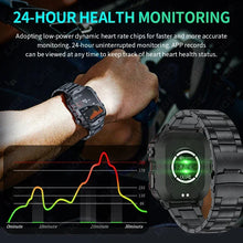 2024 Rugged Military Smart Watch Men Outdoor Watches lP68 Waterproof 2.01" Al Voice Bluetooth Call Smartwatch For Android lOS