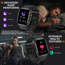 SENBONO Military Men Smart Watch Bluetooth Call 24/7 Heart Rate Monitor IP68 Waterproof 100+ Sport Mode Smartwatch for Men Women