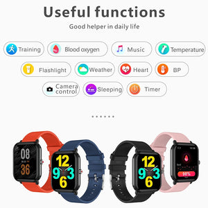 2023 New Smart Watch Men Blood Oxygen Monitoring Sports Fitness Watch Man Woman Body Temperature Monitor Smart Watch For Xiaomi