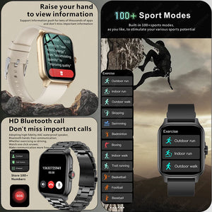 2025 New For Xiaomi Smart Watch Men Blood Oxygen Heart Rate Monitoring Sports Fitness Watch Man Woman Bluetooth Call Smart Watch