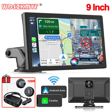 7/9 Wireless Carplay Android Auto Automotive Multimedia GPS Car Play Car radio With Built-in Dashcam Car intelligent systems