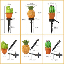 LED Solar Plant Lamp Outdoor Waterproof Simulation Pineapple Landscape Light Street Garden Fence Lawn Decorative Light