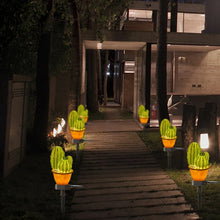 LED Solar Plant Lamp Outdoor Waterproof Simulation Pineapple Landscape Light Street Garden Fence Lawn Decorative Light