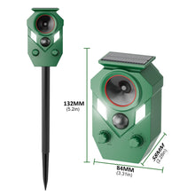 Solar Ultrasonic Animal Repeller Device Deer Repellent Device Animal Repellent for Deer Squirrels Cats Dogs Raccoons Rabbits