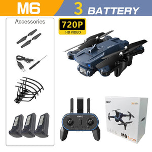 Mini Drone Remote WIFI M6 Drone 4K Professional HD Camera Foldable RC Plane Quadcopter Helicopter Airplane Remote Control Toys