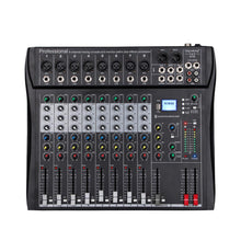 Professional Audio Sound Mixer Depusheng DT8 8/12 Channel Bluetooth USB 48V Phantom Mixing Console for PC DJ Amplifier Karaoke