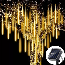 Solar LED Meteor Shower Rain Lights Holiday String Lights Waterproof Garden Light 8 Tubes 144 Leds Christmas Wedding Decoration