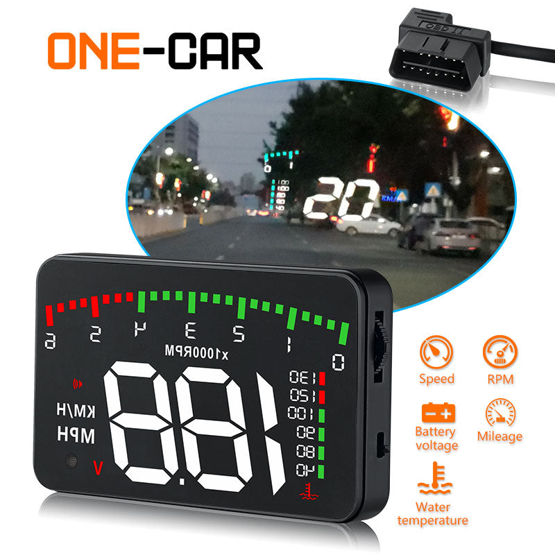 3.5 A900 HUD Head-Up Display Car-styling Hud Display Overspeed Warning Windshield Projector Alarm System Universal Auto
