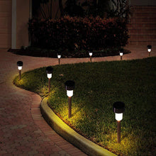 10 Pcs Energy Stainless Steel Solar Lamp Garden Led Solar Powered Stick Lamps Waterproof Landscape Path Lawn Yard Solar Lighting