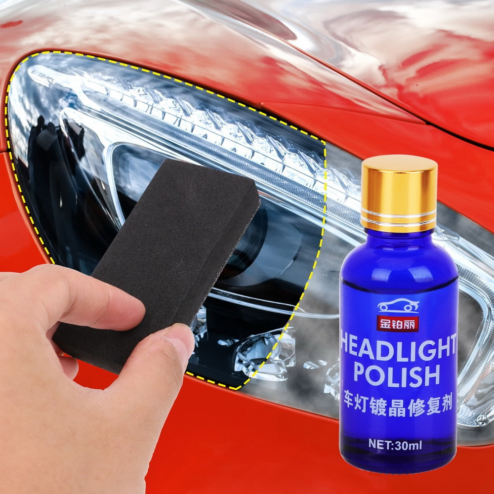 30ML Car Headlight Repair Coating Solution Repair Kit Oxidation Rearview Coating Headlight Polishing Anti-scratch Liquid