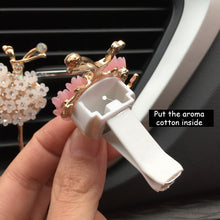 Car Aroma Diffuser Fragrance For Car Flavoring Air Fresheners Auto Perfume Car Smell Vent Clip Ballet Bling Car Accessory Girls