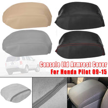 Car Microfiber Armrest Cover Center Console Lid Armrest Cover Pad For Honda for Pilot 2009 2010 2011 2012 2013 2014 2015 Black