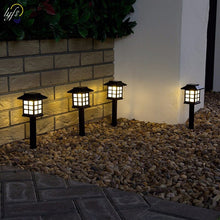 2pcs/Lot Solar Lantern Lawn Lamps Outdoor Garden Solar Spotlight Pathway Landscape Retro Solar Underground light