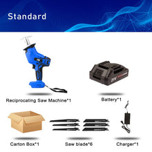 Cordless Reciprocating Saw 21V Adjustable Speed Chainsaw Wood Metal PVC Pipe Cutting Reciprocating Saw Power Tool By PROSTORMER