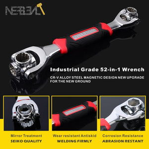 360 Degree Multipurpose Tiger Wrench 8 in 1 Tools Socket Works Universal Ratchet Spline Bolts Torx Sleeve Rotation Hand Tools