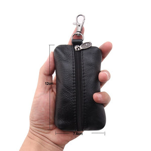 handmade vintage key wallet Genuine leather Unisex Key Case High-Quality new fashion man key bag housekeeper woman key holder