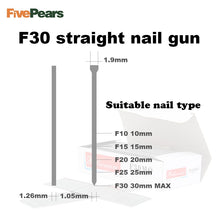 FivePears Air Nailer Gun Straight Nail Gun Pneumatic Nailing Stapler Furniture Wire Stapler F30