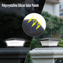 6LED Solar Powered LED Post Deck Cap Square Fence Landscape Lamp Light Waterproof IP65 Landscape Lamp Garden veiw Decorations