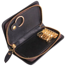 Men Key Leather Case Key Key Wallets  Coin Purse Multifunction  Holder Housekeeper Keys keychain wallet  keychain bag