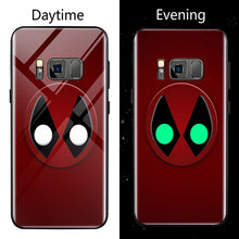 Marvel Venom Batman Luminous Glass Case For Samsung Galaxy S7 S8 S9 S10 e A7 A8 Plus Note 8 9 Black Panther Iron Man Phone Cover
