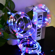 10M Lighting Strings Christmas RGB Hose Rainbow Light Remote Control Colorful Synchronous Hose Decoration Supplies USB Outdoor